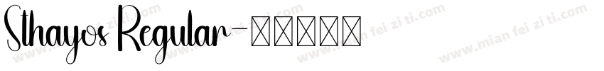 Sthayos Regular字体转换